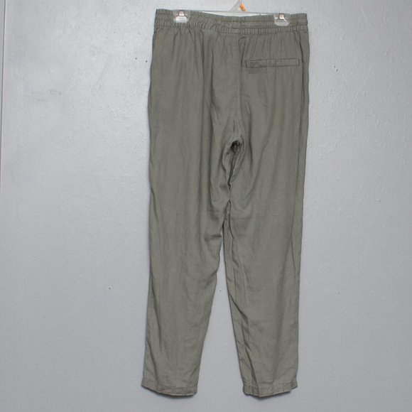 H&M LOGG linen gray drawstring comfort lounge pants - Picture 2 of 4